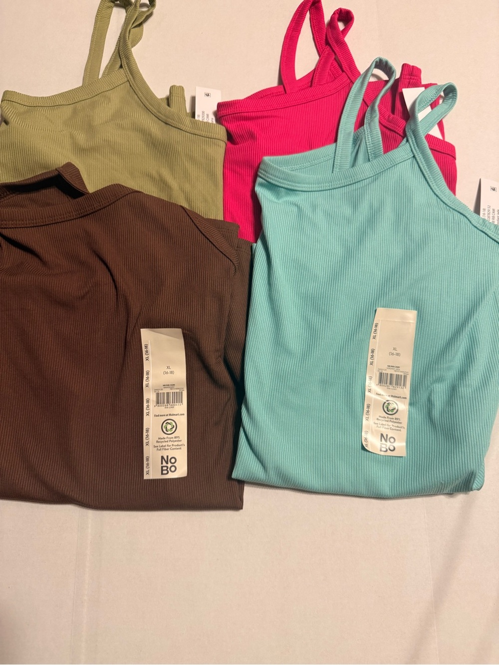 Women's Ribbed Cami Top - vibrant Jade, mahogany, iguana, smokin hot pink